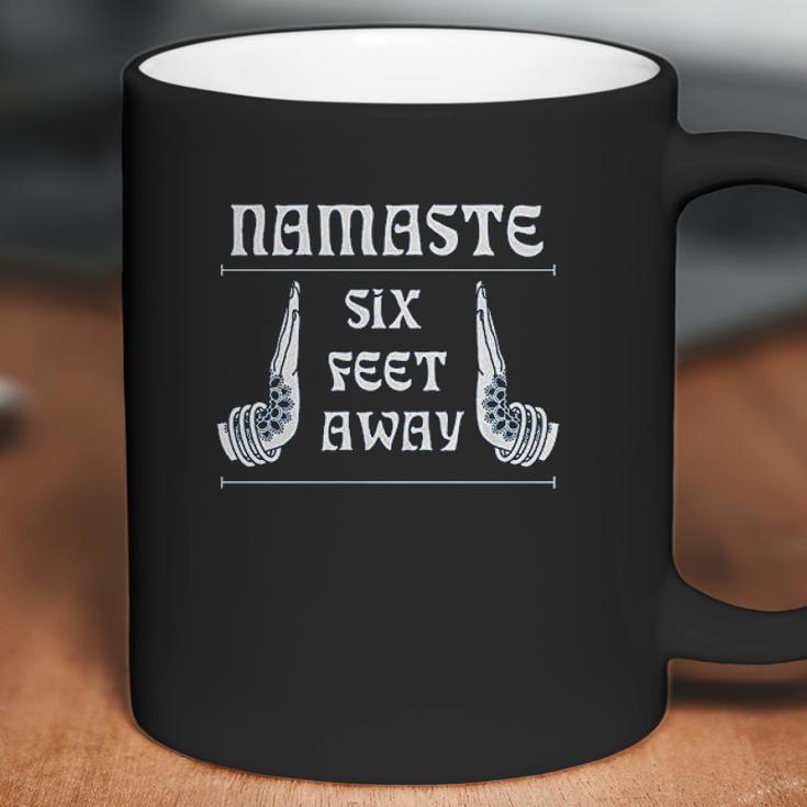 Namaste 6 Feet Away Social Distancing Coffee Mug