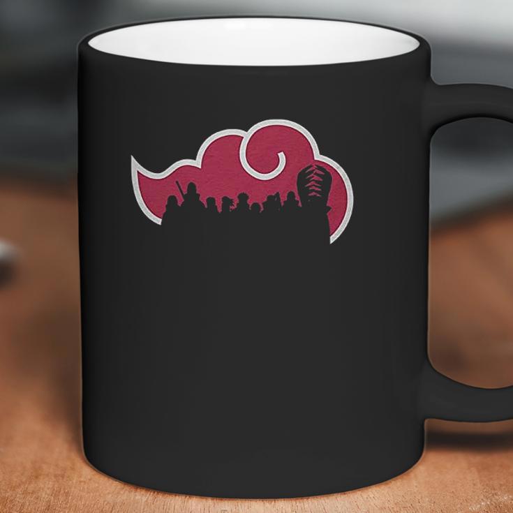 Naruto Shippude Akatsuki Cloud With Silhouettes Coffee Mug