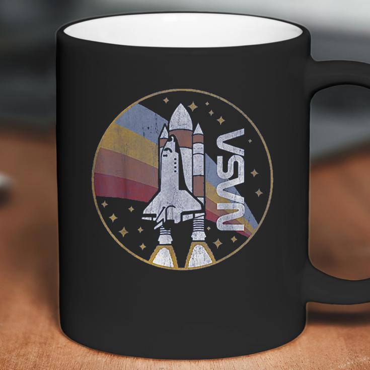 Nasa Shuttle Launch With Rainbow Coffee Mug