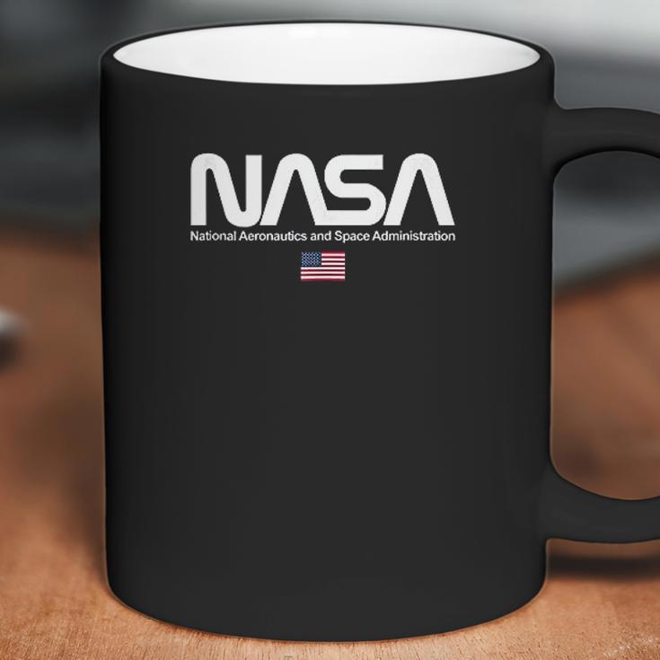 Nasa Worm Logo Insignia Symbol Usa Us Flag Graphic Coffee Mug