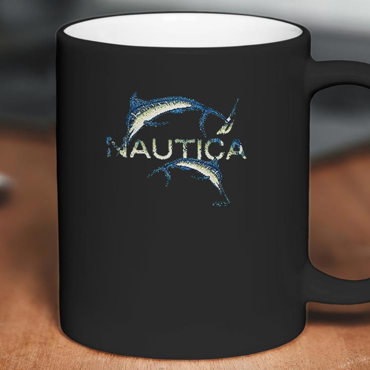 Nautica Mens Cotton Fish Print Series Graphic Coffee Mug