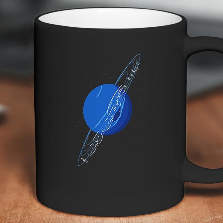 Neptunes Punny Planet Of Neptune With Music Notes Coffee Mug