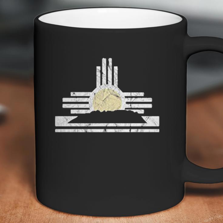 New Mexico Sandia Mountain Skyline And Zia Symbol Coffee Mug