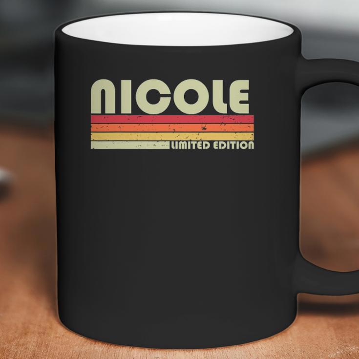 Nicole Gift Name Personalized Retro Vintage 80S 90S Birthday Coffee Mug