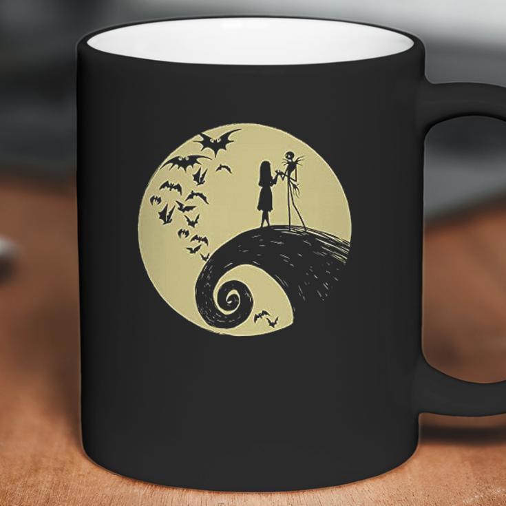 Nightmare Christmas Jack Skellington Sally Romance Moon Coffee Mug