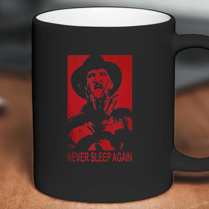 Nightmare On Elm Street Freddy Never Sleep Again Red Coffee Mug