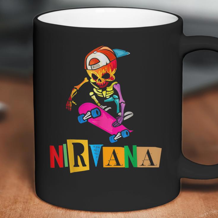 Nirvanas Skateboard Skelton Men Women T-Shirt Graphic Print Casual Unisex Tee Coffee Mug