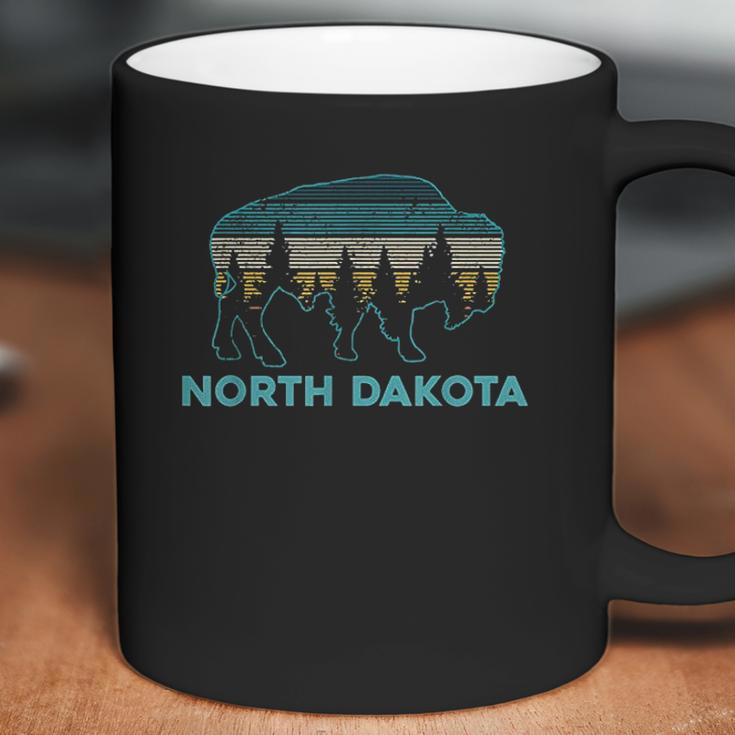 North Dakota Bison Vintage American Buffalo Coffee Mug