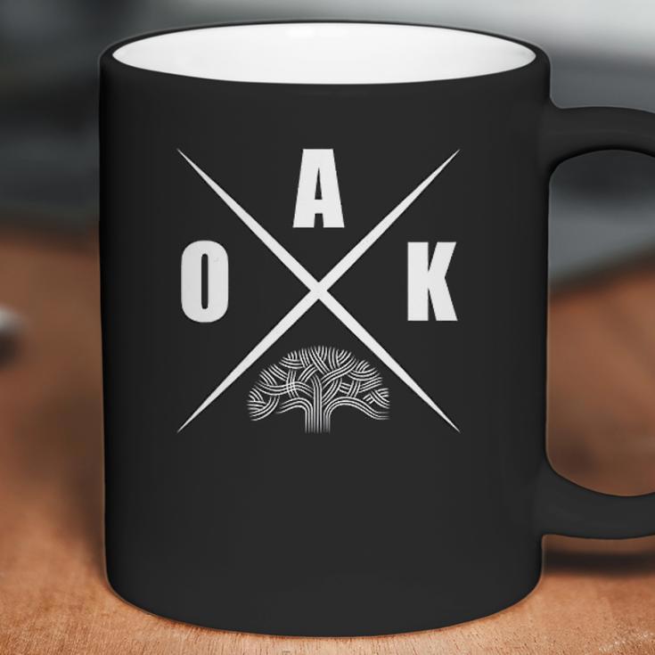 Oakland California Oak Tree Tree Cross Coffee Mug