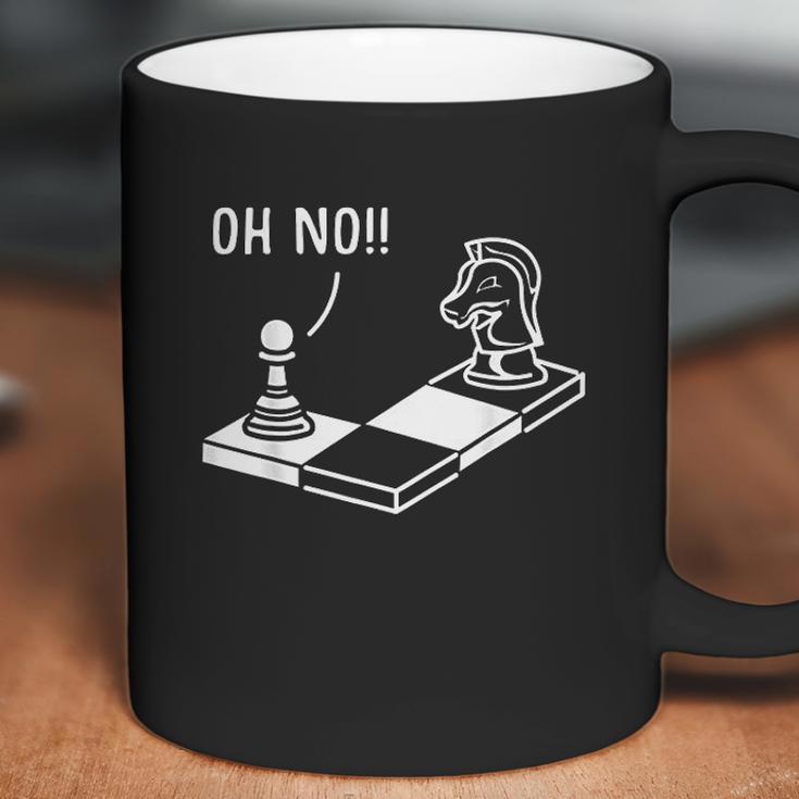 Oh No Knight To Pawn Funny Chess Player Gift Idea Board Game Coffee Mug