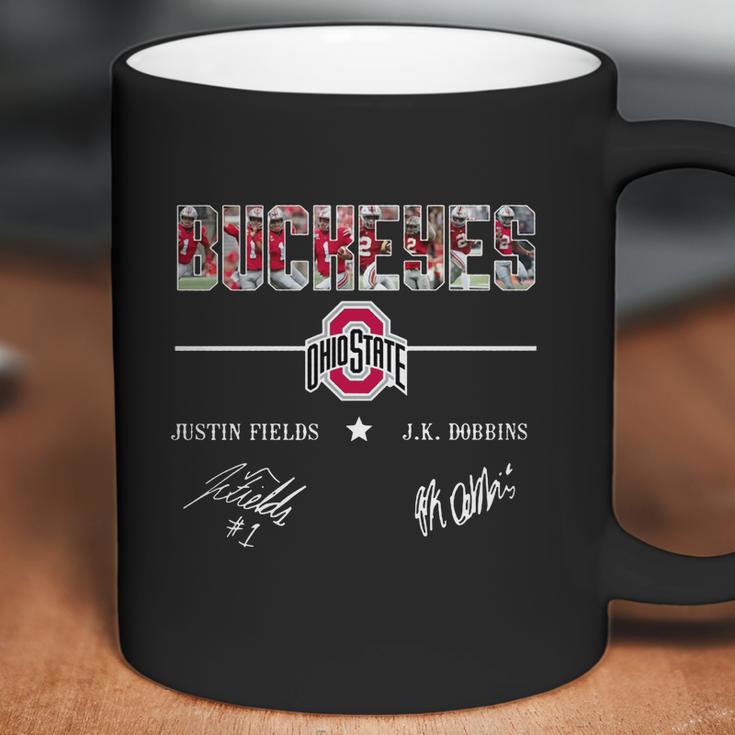 Ohio State Buckeyes Justin Fields And Jk Dobbins Signatures Shirt Coffee Mug