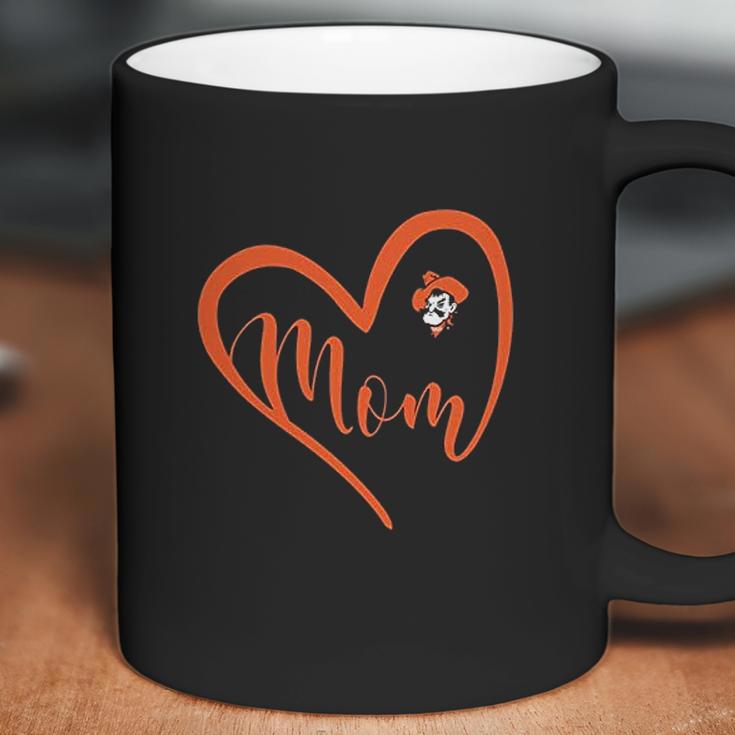 Oklahoma State Cowboys Heart Mom Coffee Mug