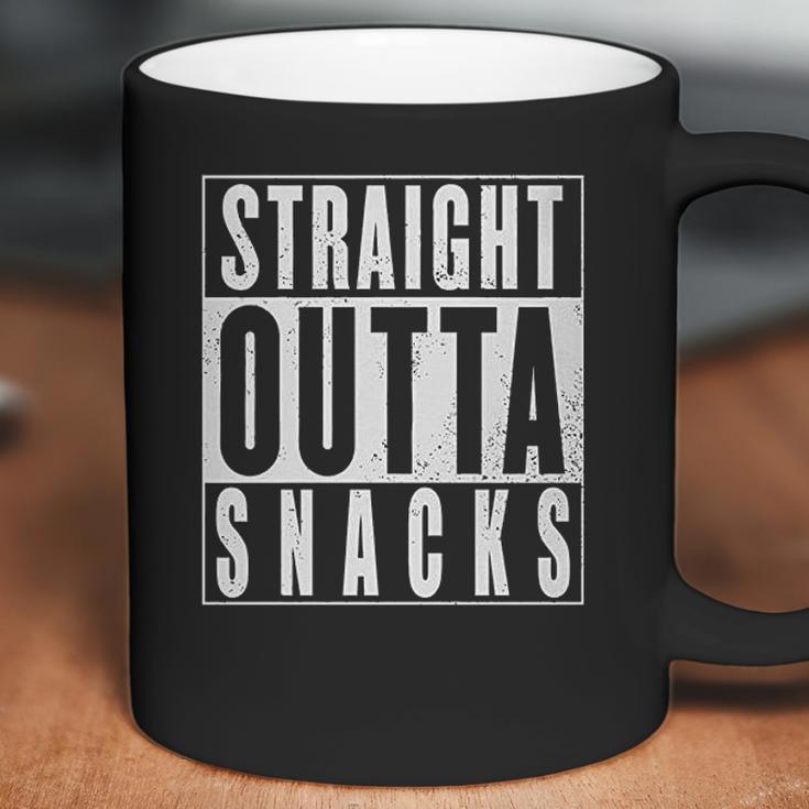 Old Glory Straight Outta Snacks Black Soft Baby One Piece Coffee Mug