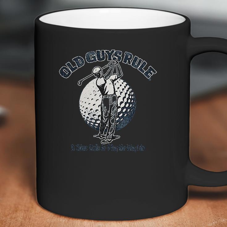 Old Guys Rule For Men It Takes Balls Stone Blue Coffee Mug