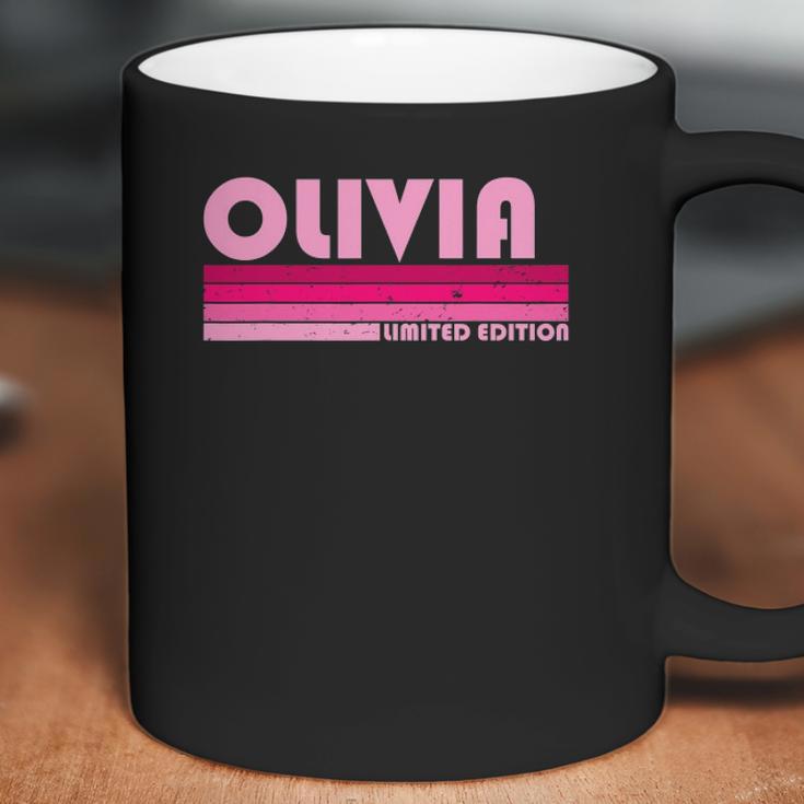 Olivia Name Personalized Retro Vintage 80S 90S Birthday Coffee Mug