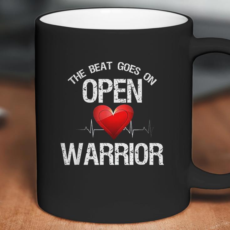 Open Heart Warrior The Beat Goes On Heart Patient Coffee Mug