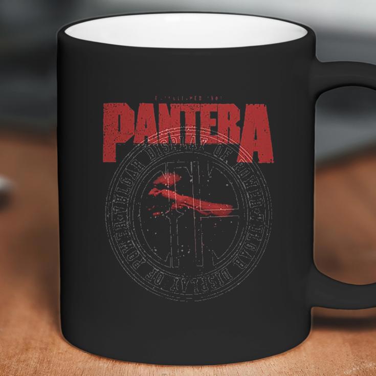 Pantera Official Vulgar Display Of Power Circle Coffee Mug