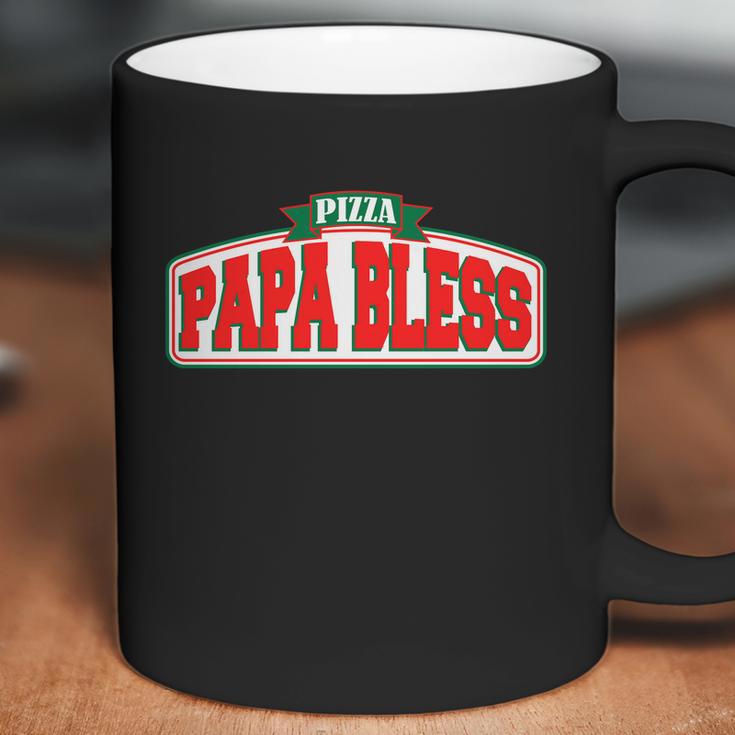 Papa Bless Pizza Funny Meme Prank Logo Coffee Mug