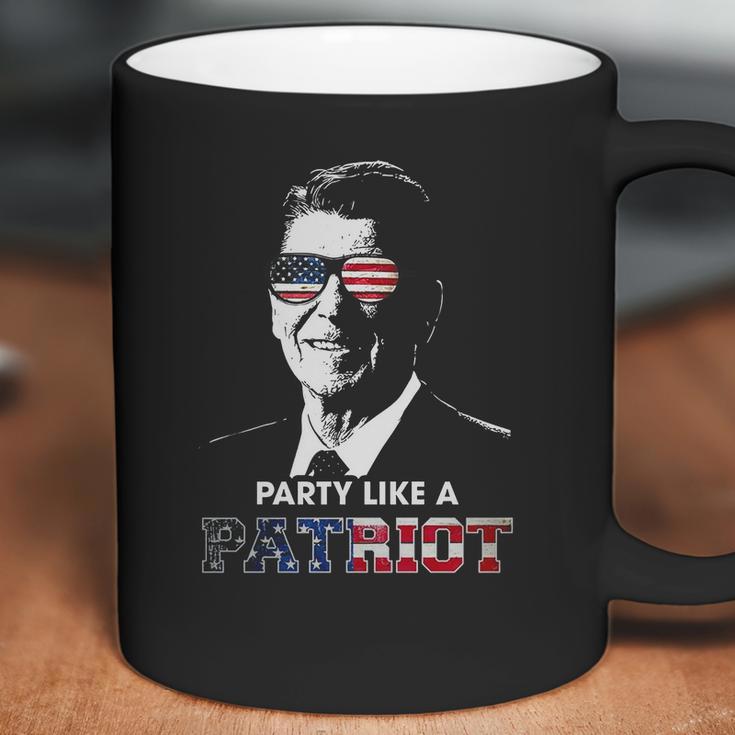 Party Shirt Like A Patriot Reagan Usa Pride Vintage Coffee Mug