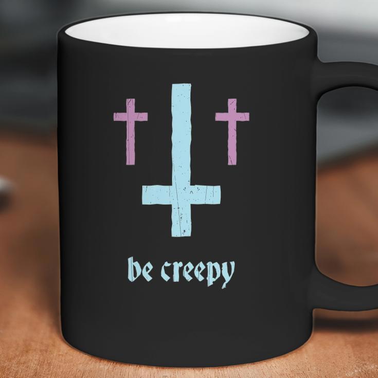 Pastel Goth Inverted Cross Be Creepy Coffee Mug