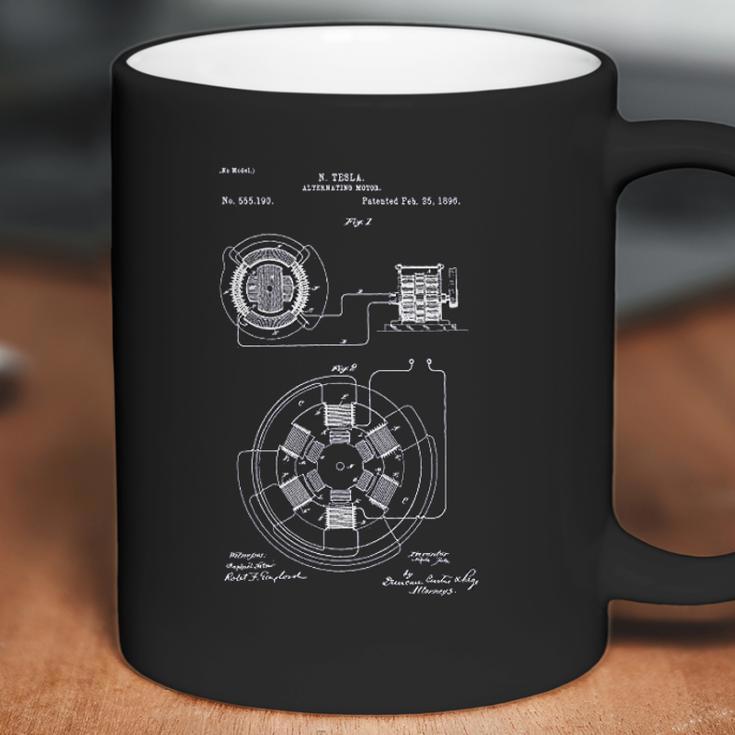 Patent Earth Tesla Alternating Motor Engineering Student Tesla Inventions Coffee Mug