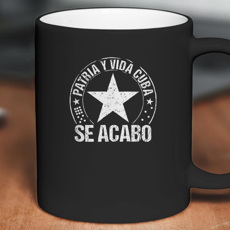 Patria Y Vida Cuba Cuban Freedom Movement Se Acabo Coffee Mug