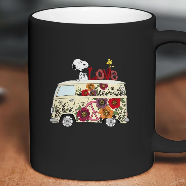 Peace And Love Are All We Need Volkswagen Bus Snoopy Shirts Coffee Mug