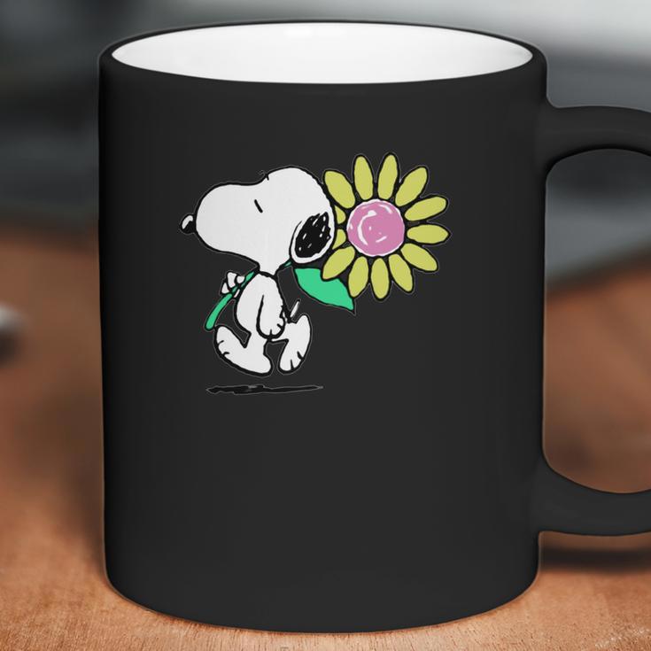 Peanuts Snoopy Pink Daisy Flower Shirt Coffee Mug