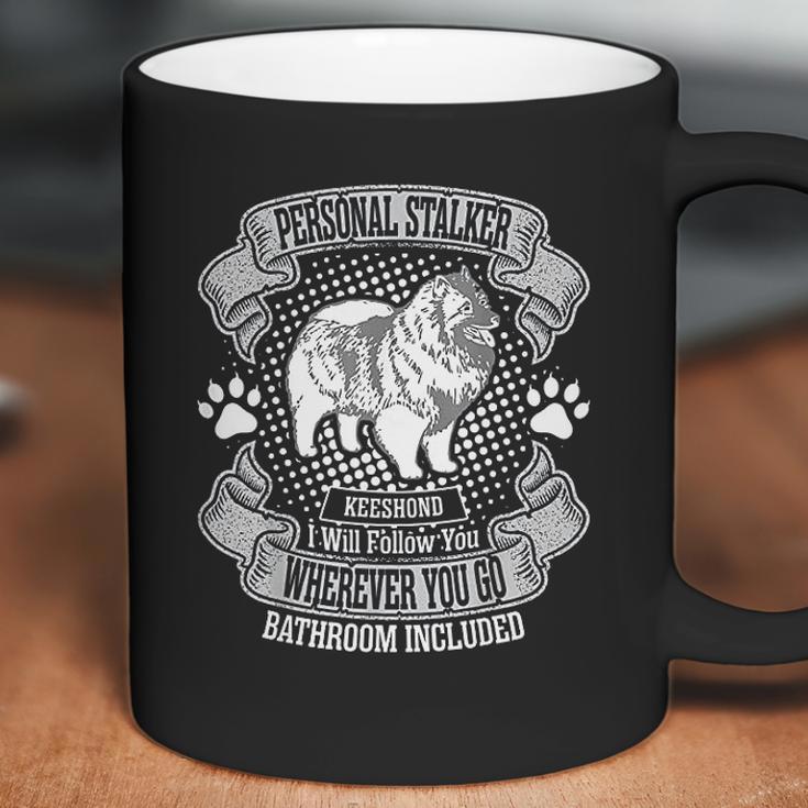 Personal Stalker Keeshond Dog Follow You Everywhere Coffee Mug