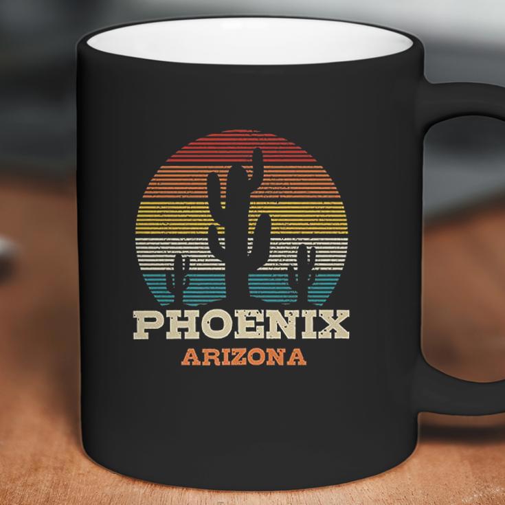 Phoenix Arizona Cactus Vintage Retro Desert Souvenir Gift Coffee Mug