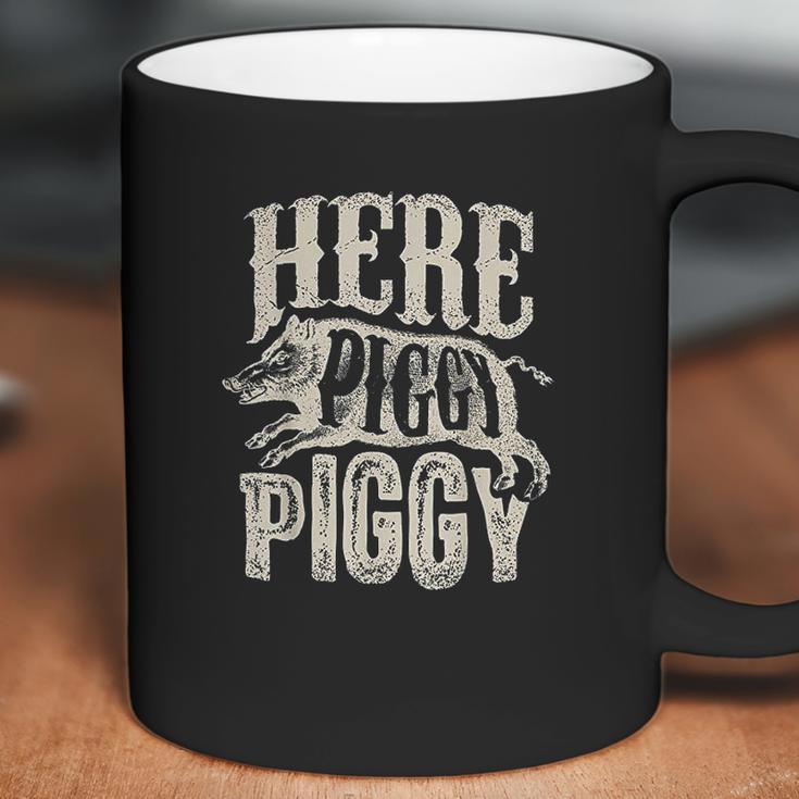 Here Piggy Piggy Boar Hunting Vintage Pig Hog Hunter Coffee Mug