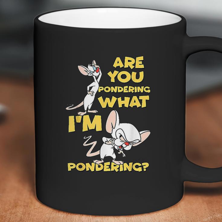 Pinky And The Brain Pondering Coffee Mug