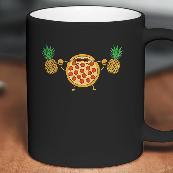 Pizza Lifting Pineapple Funny Food Snatch Squat Barbell Coffee Mug