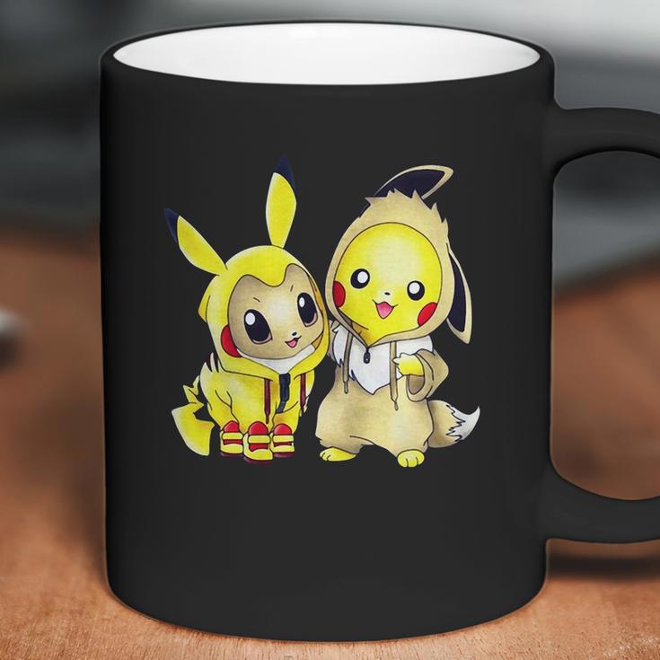 Pokemon Eevee And Pikachu Coffee Mug