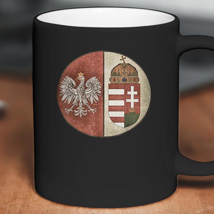 Poland Hungary Heritage Vintage Look Polska Hungarian Coffee Mug