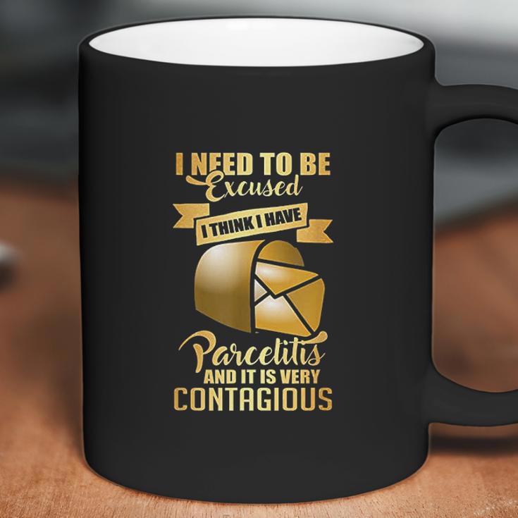 Postal Worker Parcelitis Very Contagious Funny Coffee Mug