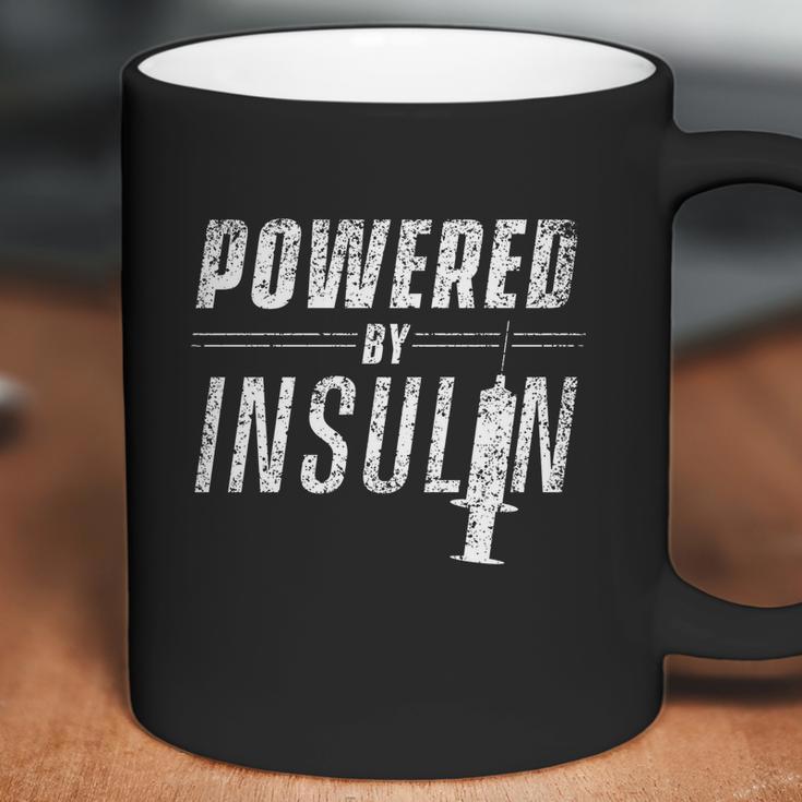 Powered By Insulin Sayings Diabetician Diabetes Awareness Gift Graphic Design Printed Casual Daily Basic Coffee Mug