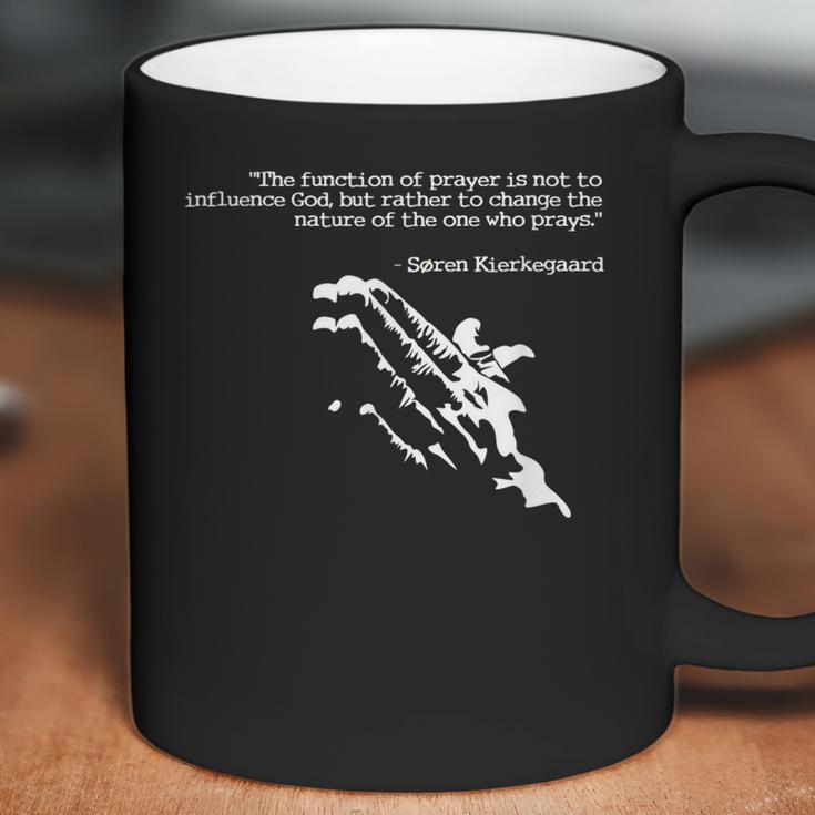 Prayer And Faith Quote Kierkegaard Praying Gift Coffee Mug