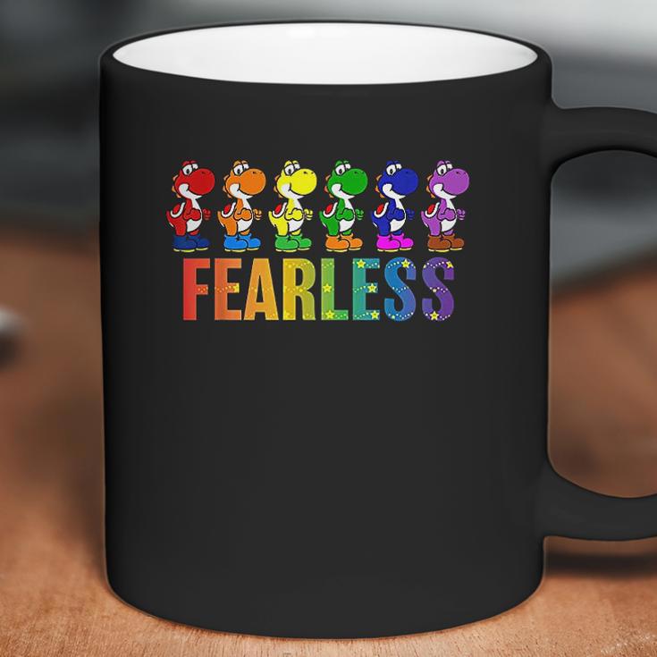 Pride Yoshi Fearless Rainbow Line Up Coffee Mug