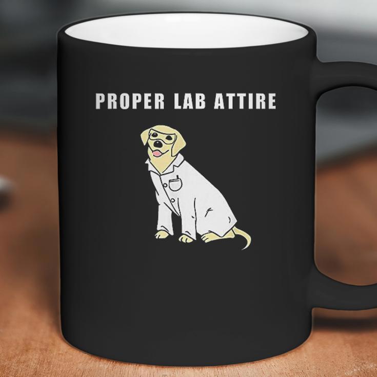 Proper Lab Attire Funny Laboratory Dog Pun Science Coffee Mug