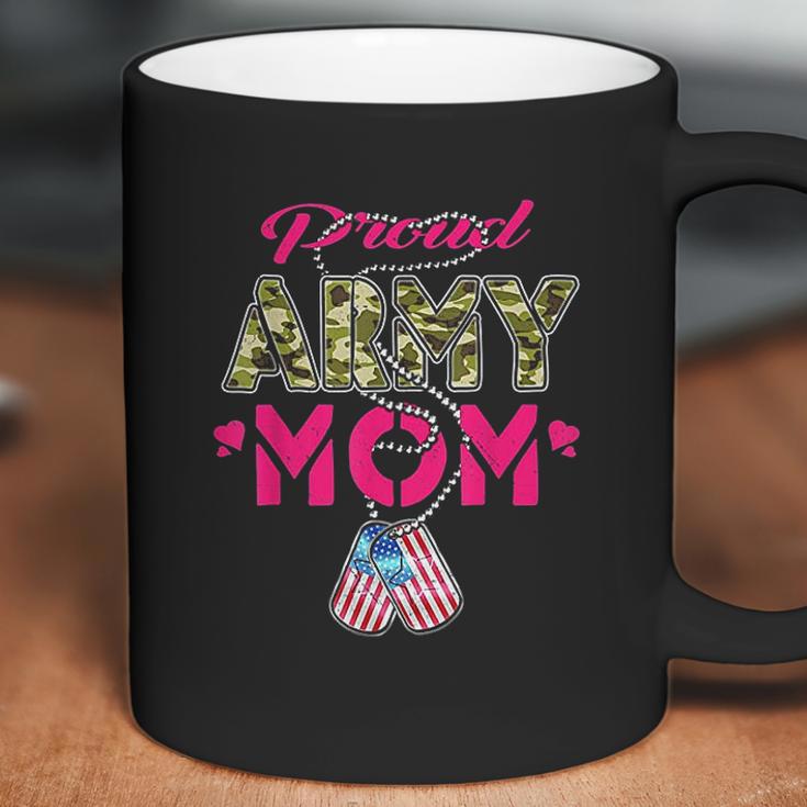 Proud Army Mom Us Flag Coffee Mug