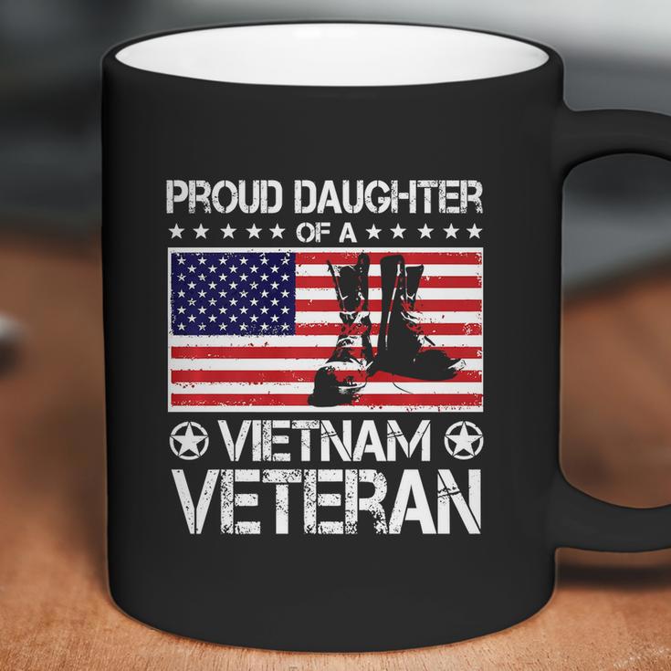 Proud Daughter Of Vietnam Veteran Us Flag Veteran Boots Graphic Design Printed Casual Daily Basic Coffee Mug