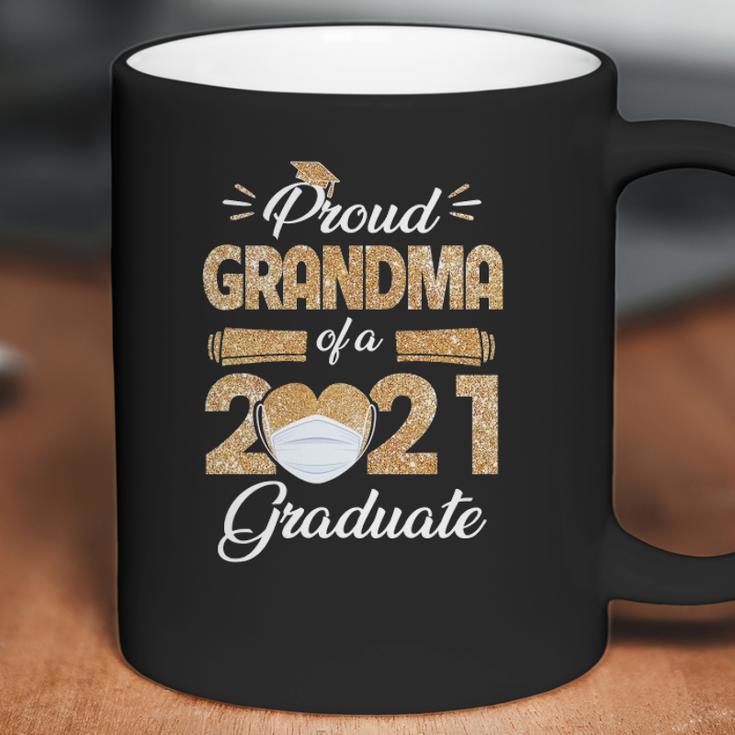 Proud Grandma Of A Class Of 2021 Face Mask Graduate Senior Coffee Mug