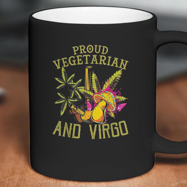 Proud Vegetarian Weed Virgo Vintage 420 Funny Coffee Mug