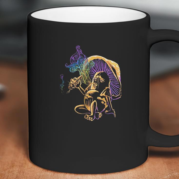 Psychedelic Magic Mushroom Smoking A Human Coffee Mug