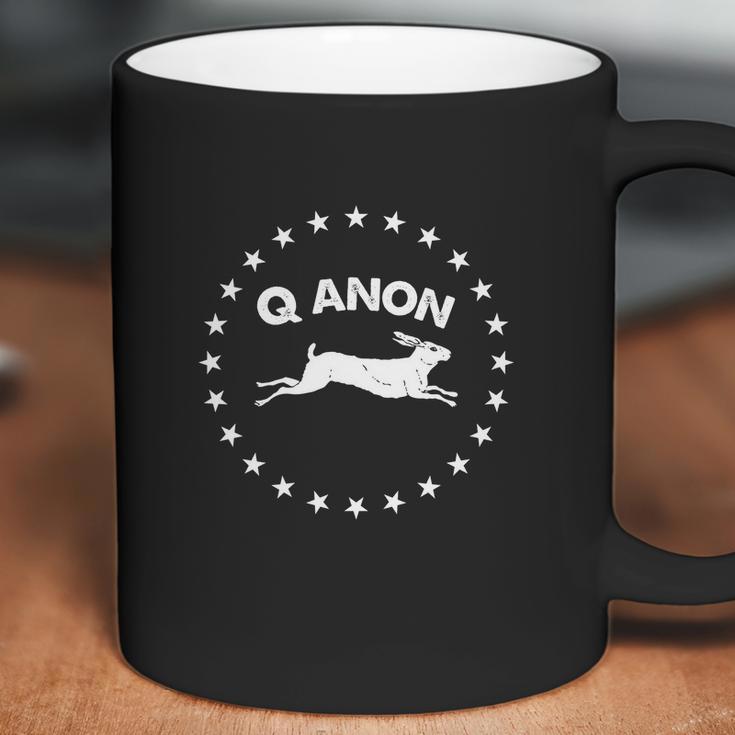 Q Anon The Storm Is Here White Rabbit Coffee Mug