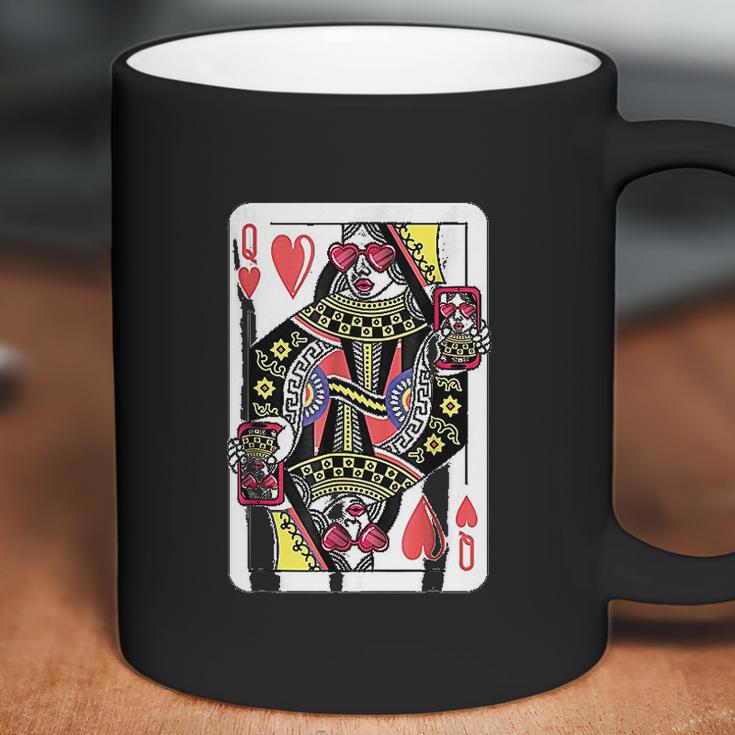 Queen Of Hearts Playing Card Coffee Mug