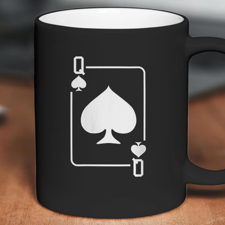 Queen Of Spades Playing Card Coffee Mug