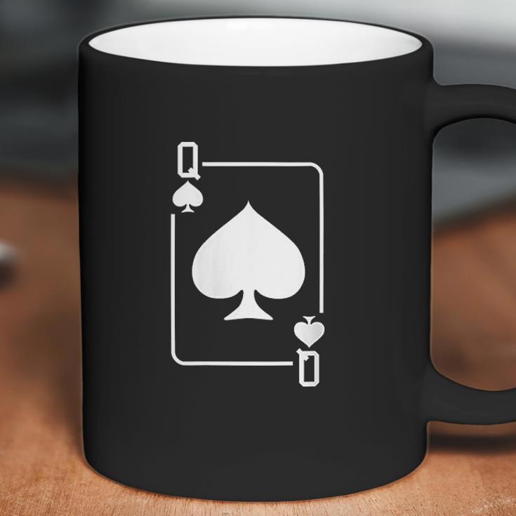 Queen Of Spades Playing Card Halloween Costume Dark Coffee Mug