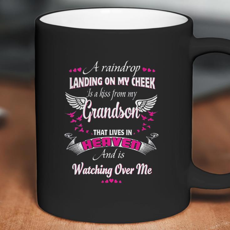 A Raindrop Landing On My Cheek Is A Kiss From My Grandson Coffee Mug